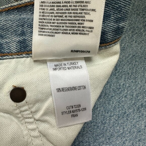 AGolde Fran Low Slung Straight jeans size 24 - Picture 5 of 6